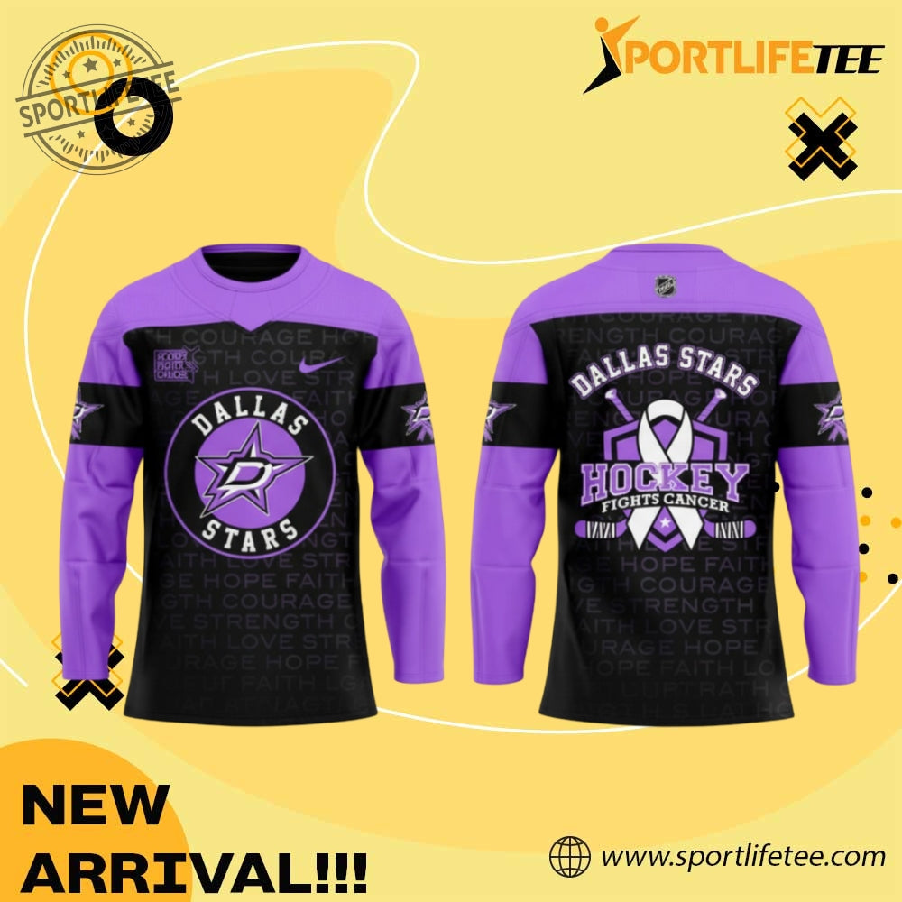 Dallas Stars Hockey Fights Cancer Hockey Jersey