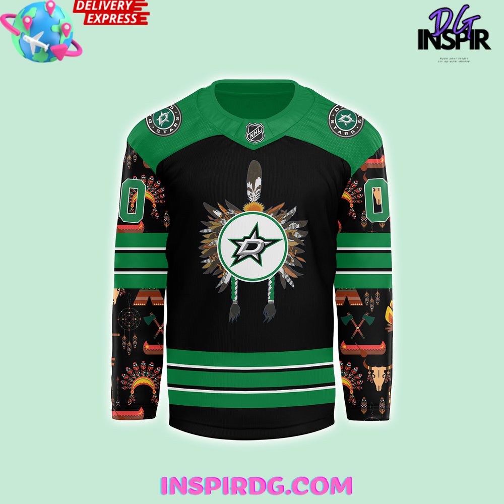 Dallas Stars Native American Heritage Month 2024 Hockey Jersey
