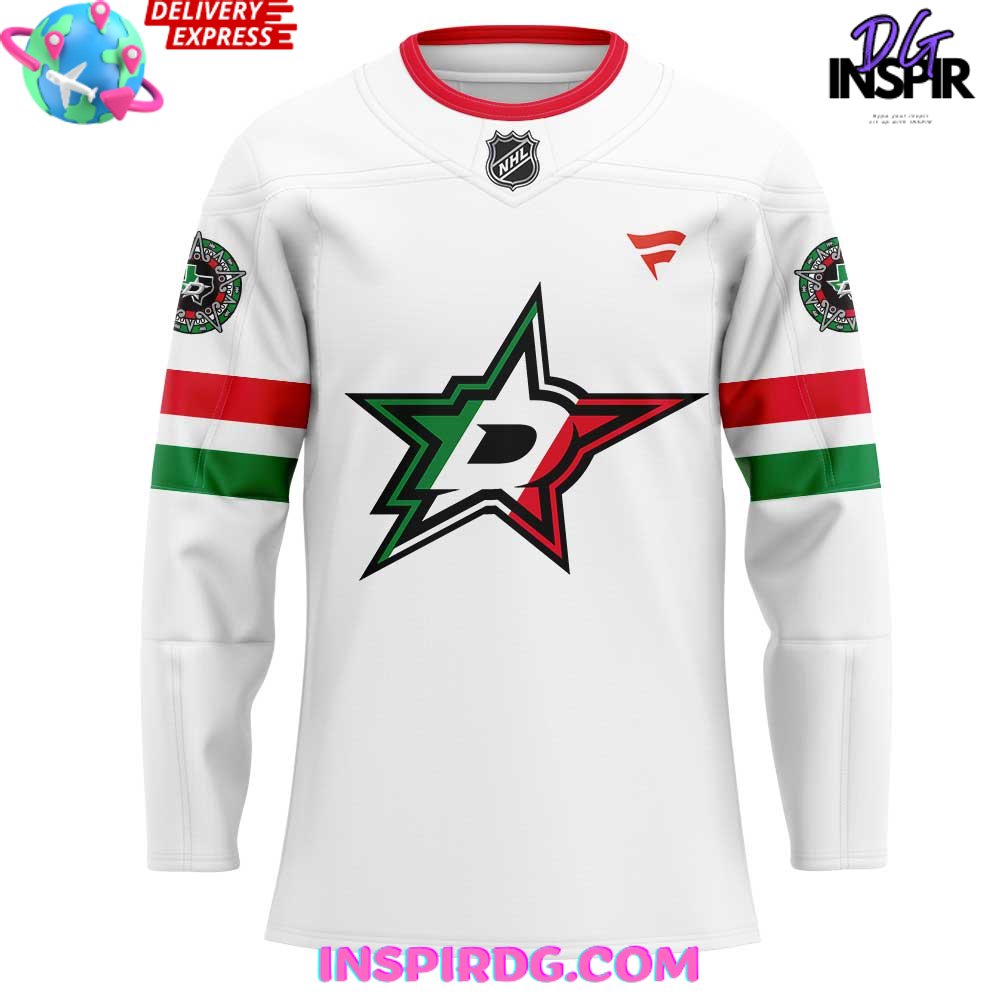 Dallas Stars Noche Mexicana Special White Hockey Jersey