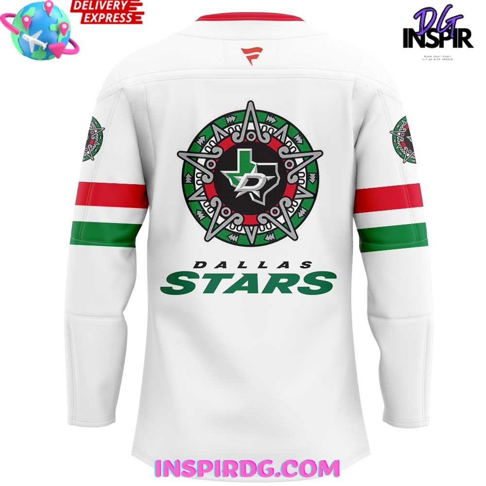Dallas Stars Noche Mexicana Special White Hockey Jersey