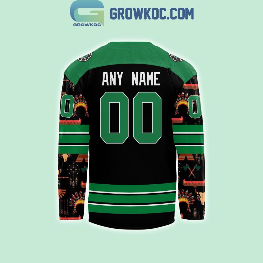 Dallas Stars November 2024 Native American Heritage Month Personalized Hockey Jersey
