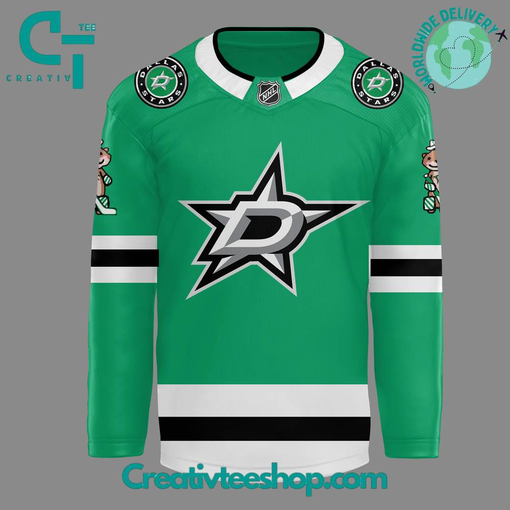 Dallas Stars Oettinger Green Hockey Jersey