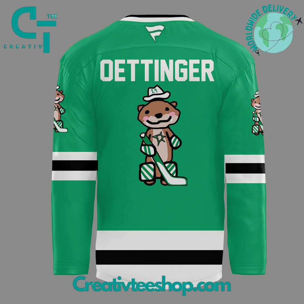 Dallas Stars Oettinger Green Hockey Jersey