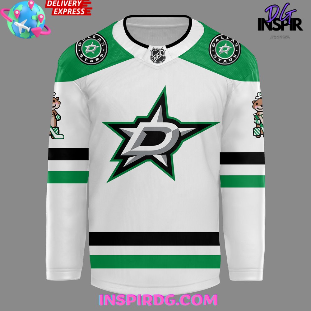 Dallas Stars Oettinger White Away Special White Hockey Jersey