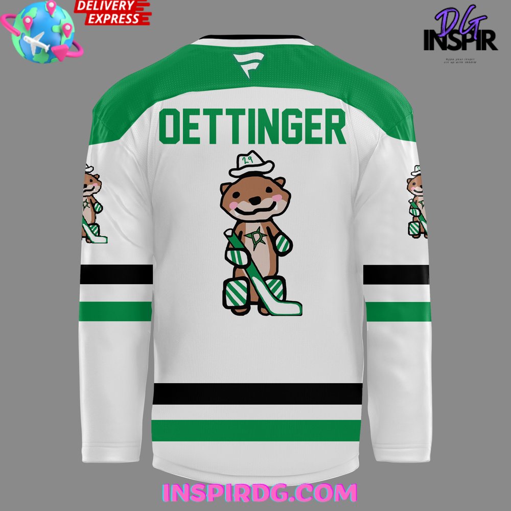 Dallas Stars Oettinger White Away Special White Hockey Jersey