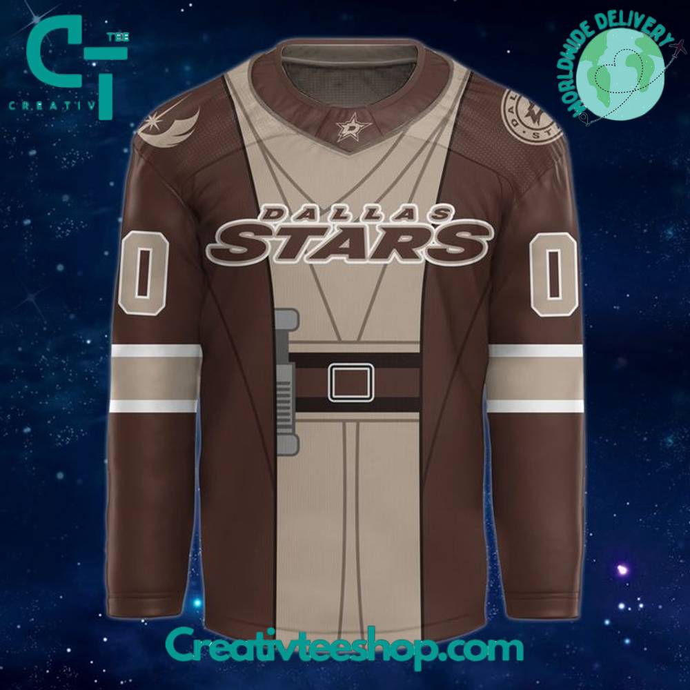 Dallas Stars X 2025 Star Wars Day Special Grey Custom Hockey Jersey