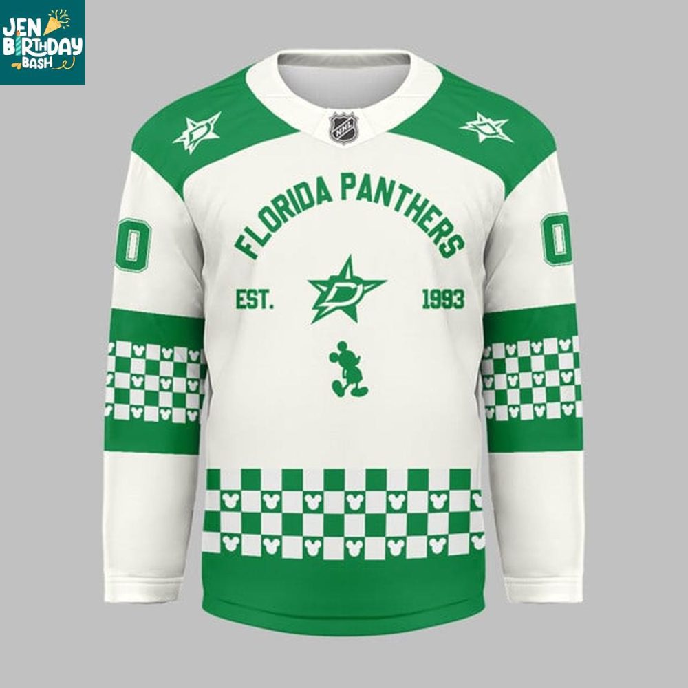 Dallas Stars X Disney Mickey 2026 Crossover Personalized Hockey Jersey
