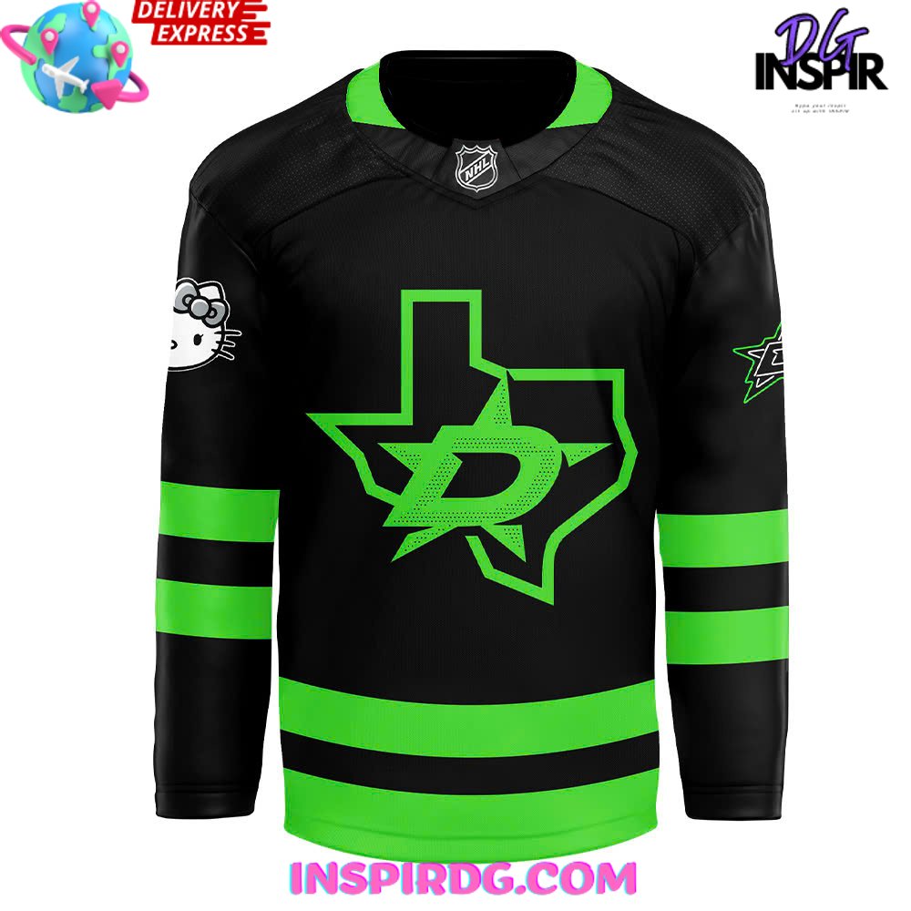 Dallas Stars X Hello Kitty 50Th Anniversary Hockey Jersey