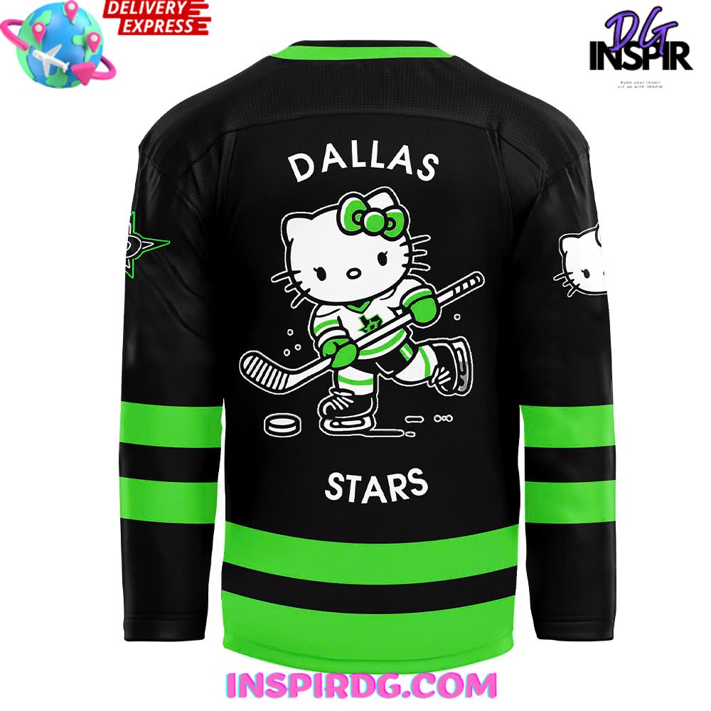 Dallas Stars X Hello Kitty 50Th Anniversary Hockey Jersey