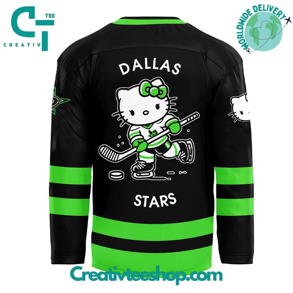 Dallas Stars X Hello Kitty 50Th Anniversary Hockey Jersey