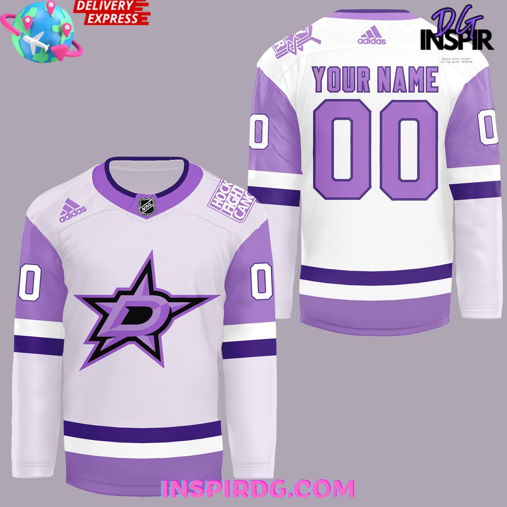 Dallas Stars X Hockey Fights Cancer Night 2024 Hockey Jersey
