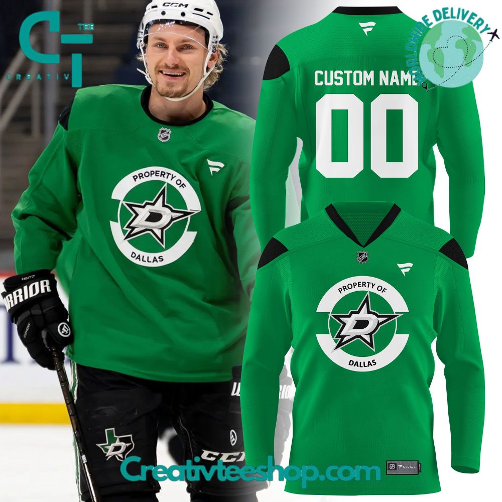 Dallas Stars "Property Of Dallas" 2025 Special Green Hockey Jersey