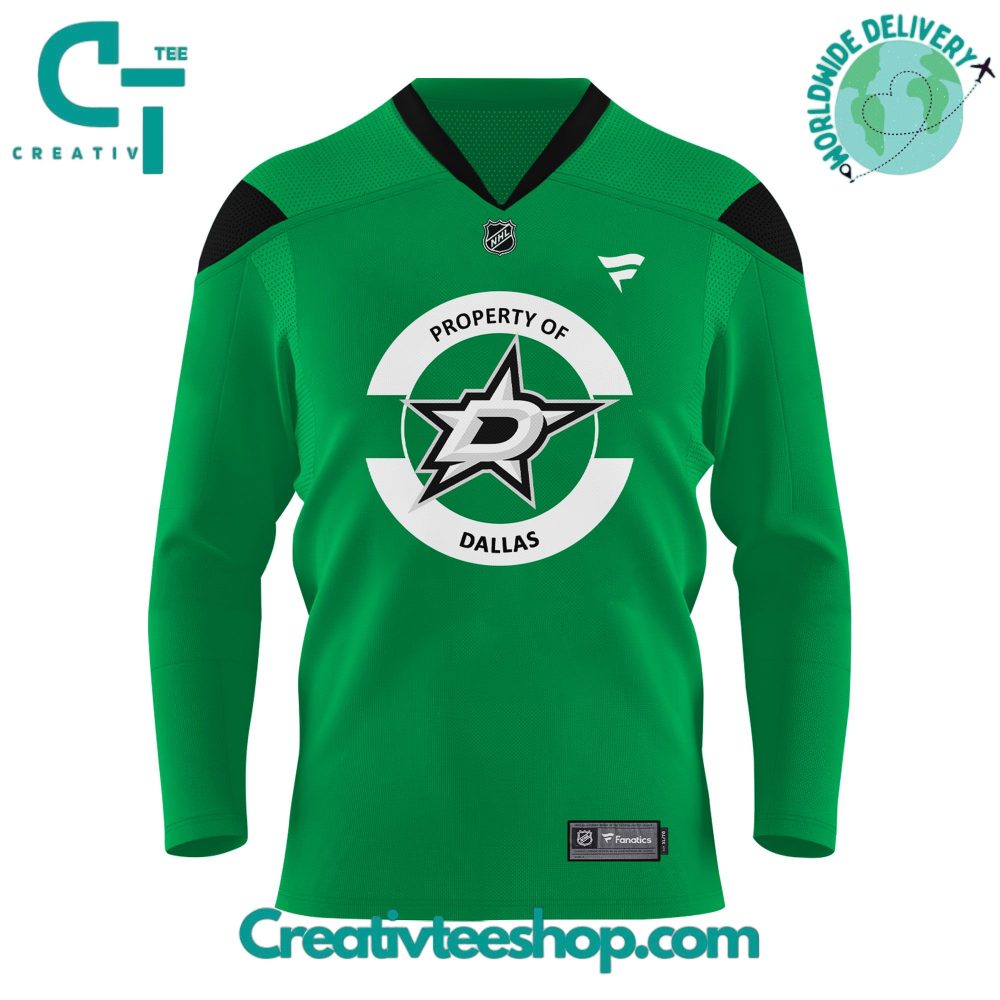 Dallas Stars "Property Of Dallas" 2025 Special Green Hockey Jersey