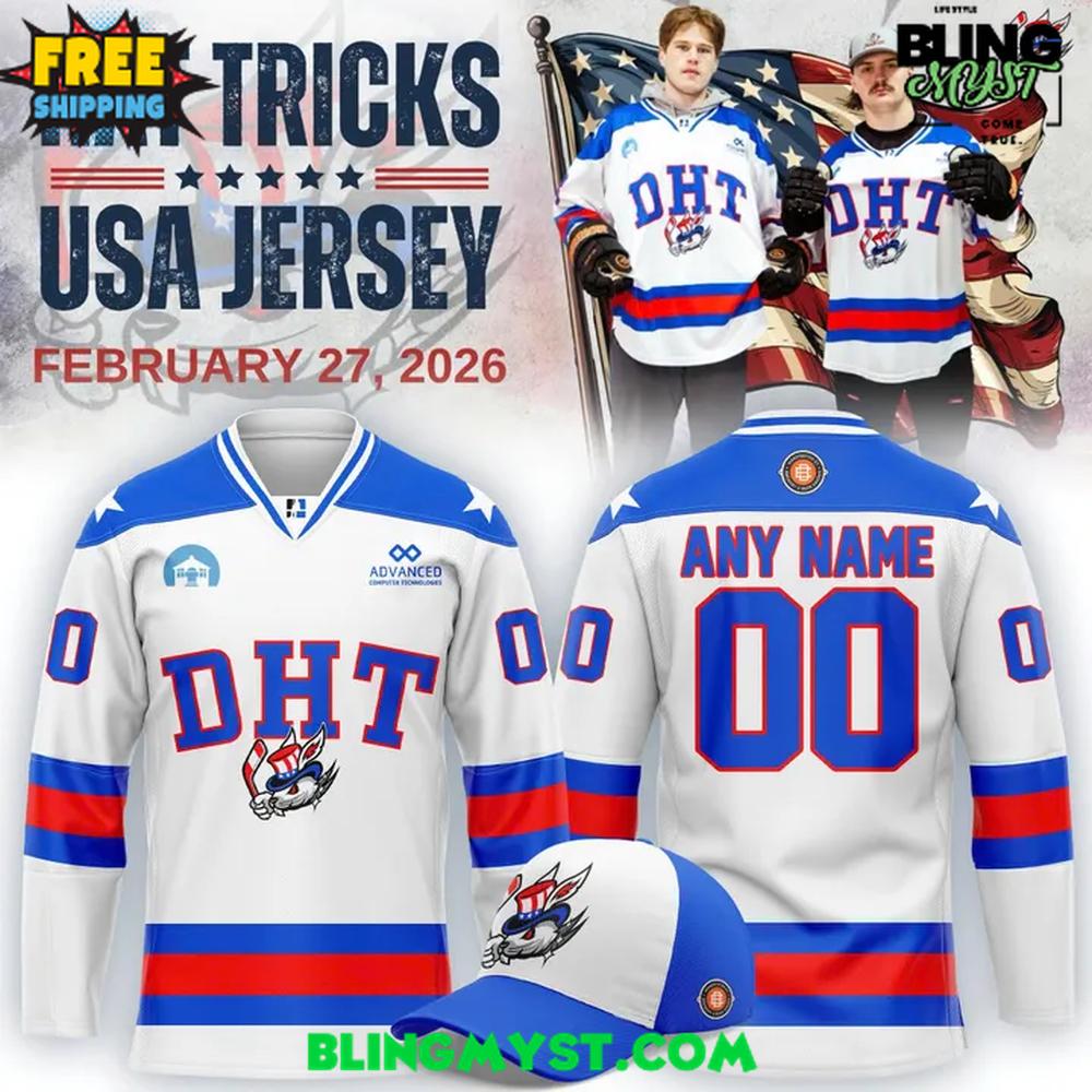 Danbury Hat Tricks Usa Champions Celebration 2026 Hockey Jersey