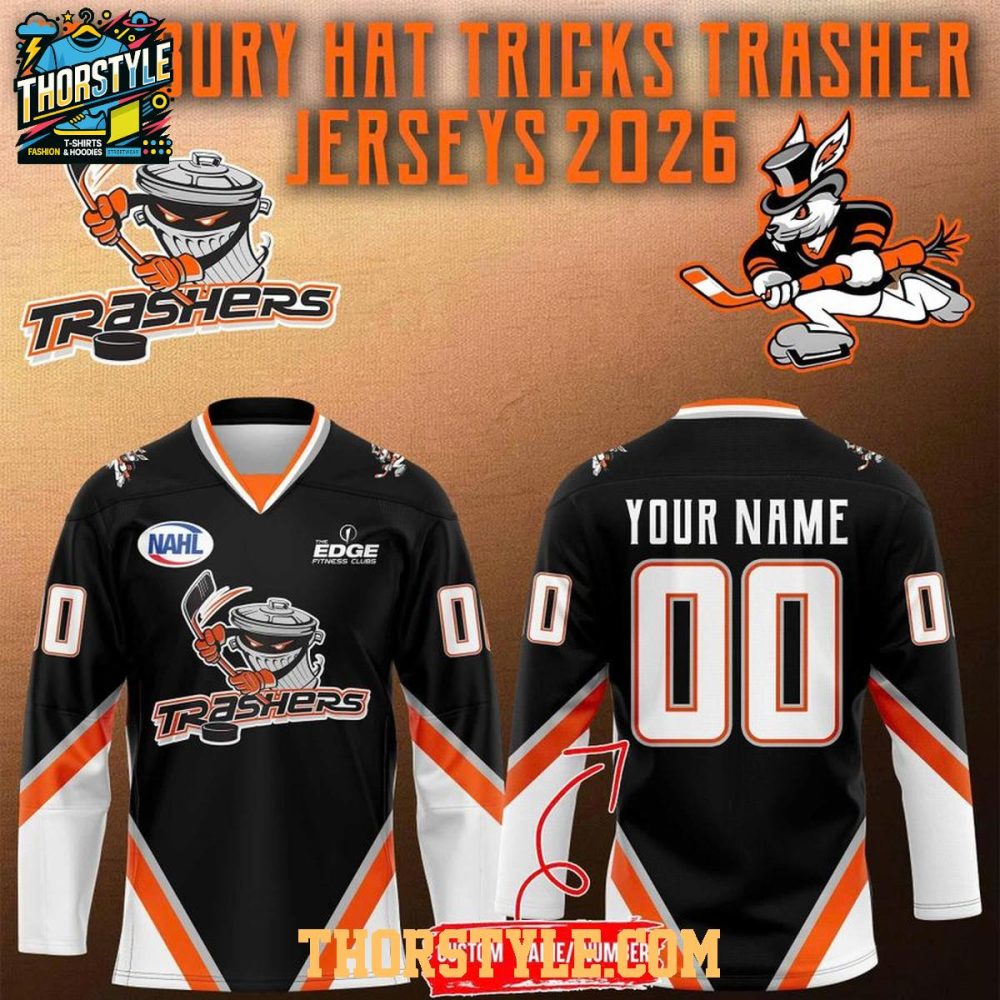 Danbury Hat Tricks X Trashers Tribute Night 2026 Personalized Hockey Jersey