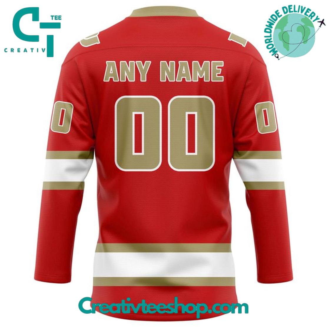 Denver Pioneers Frozen Four Uniform Personalized Hockey Jersey