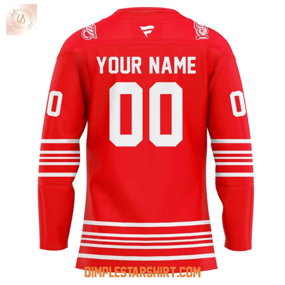 Detroi Red Wings New Uniform Celebration 100 Years Of Hockeytown Hockey Jersey