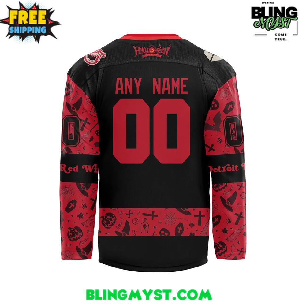 Detroit Red Wings 2025 Halloween Night Hockey Jersey