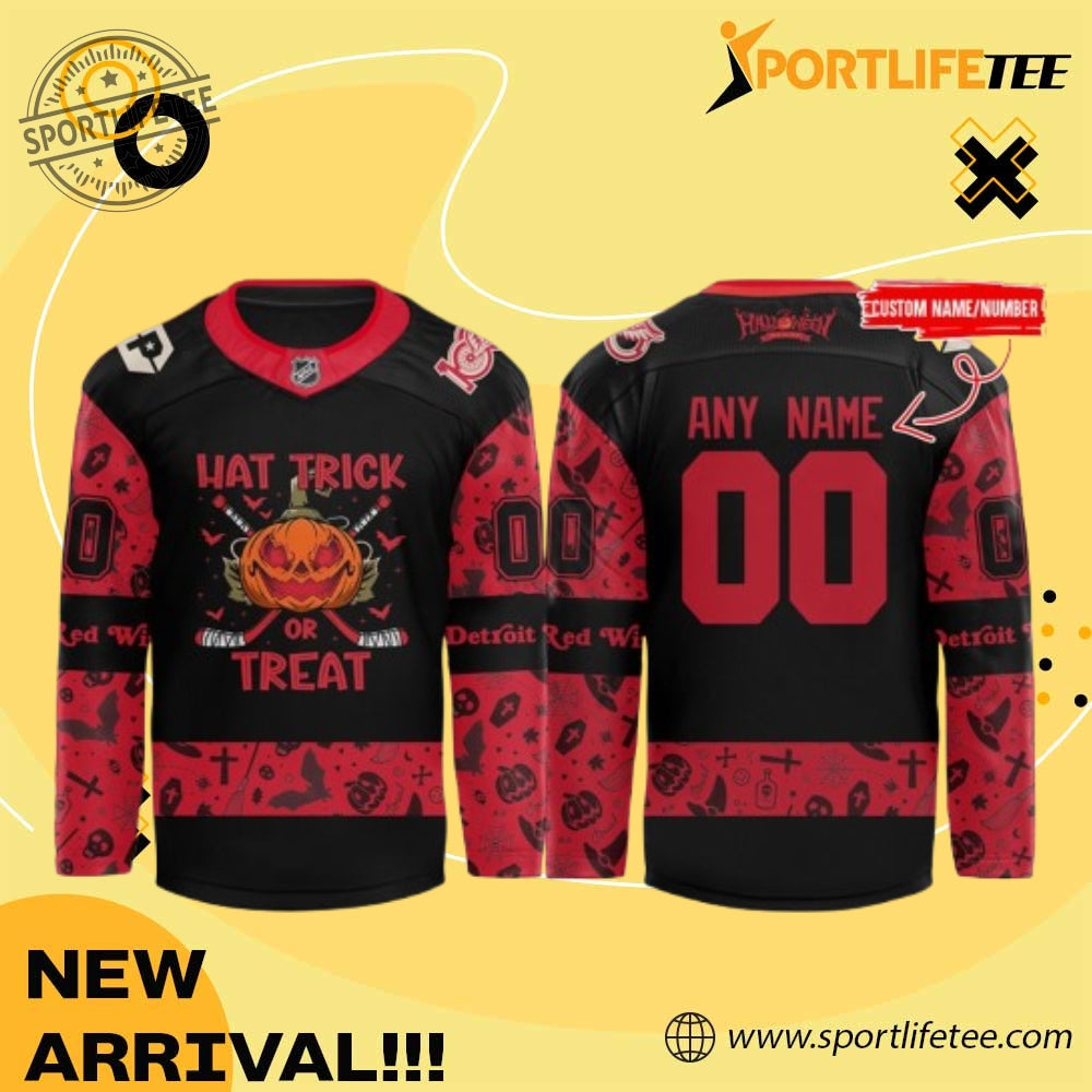 Detroit Red Wings 2025 X Halloween Night Hockey Jersey