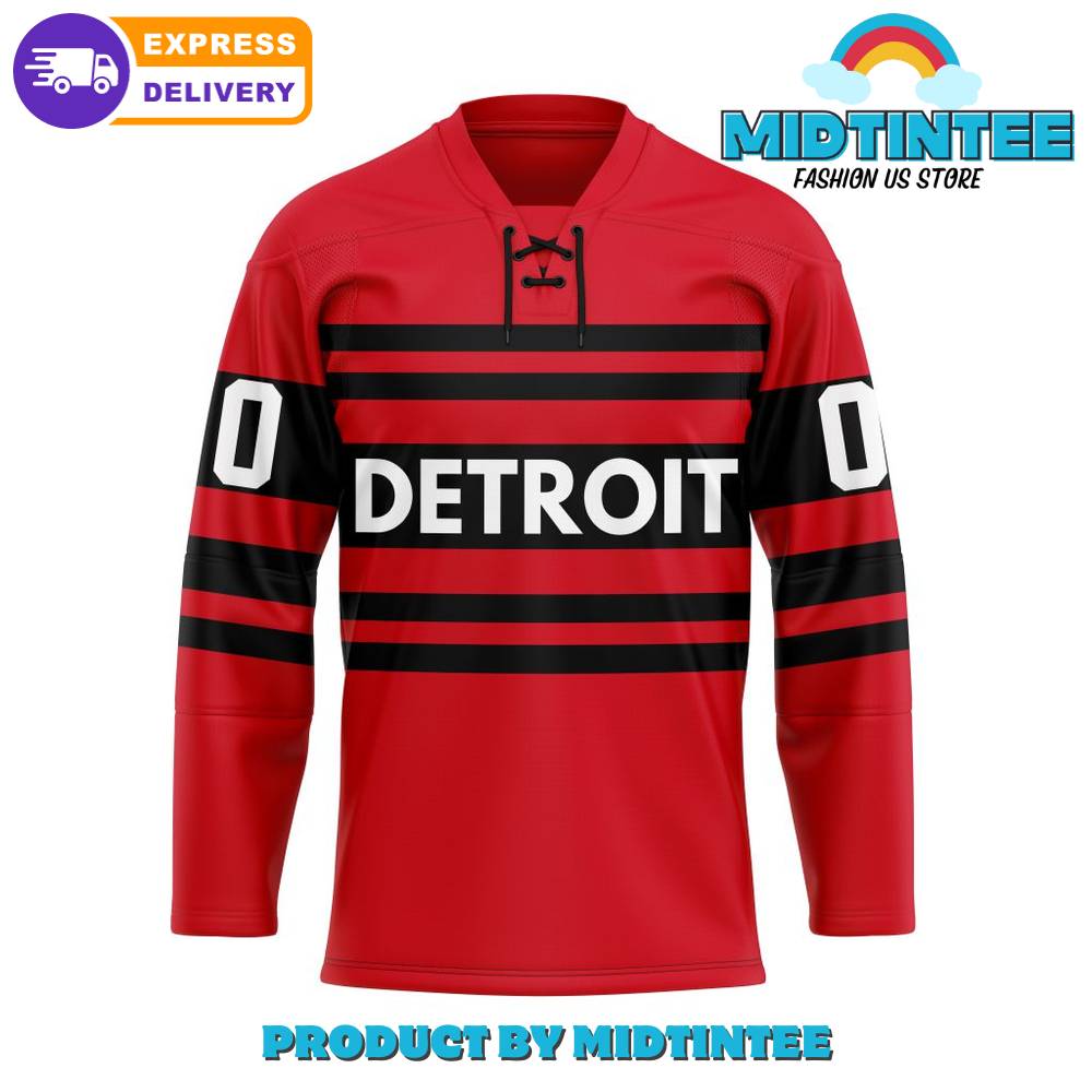 Detroit Red Wings Customized Reverse Retro Hockey Jersey