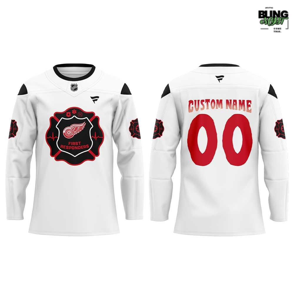 Detroit Red Wings First Responders Night 2026 Hockey Jersey