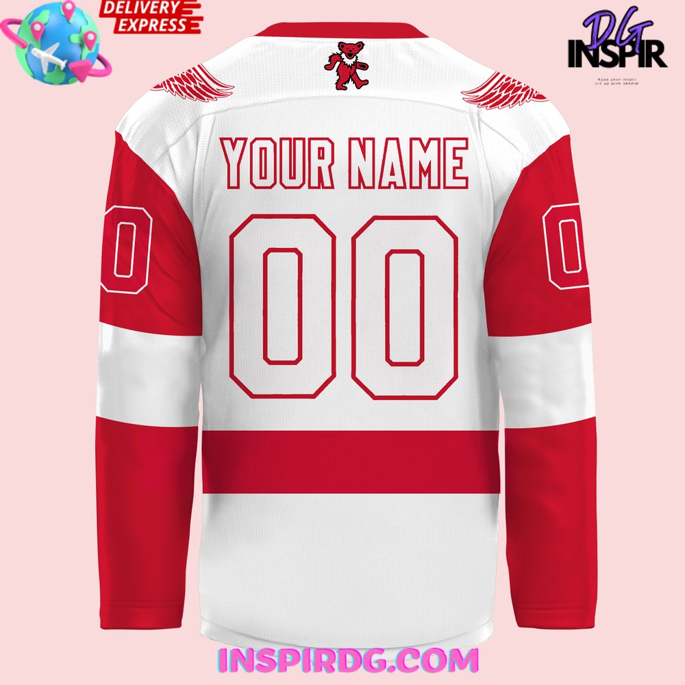 Detroit Red Wings Grateful Dead Night 2024 Hockey Jersey