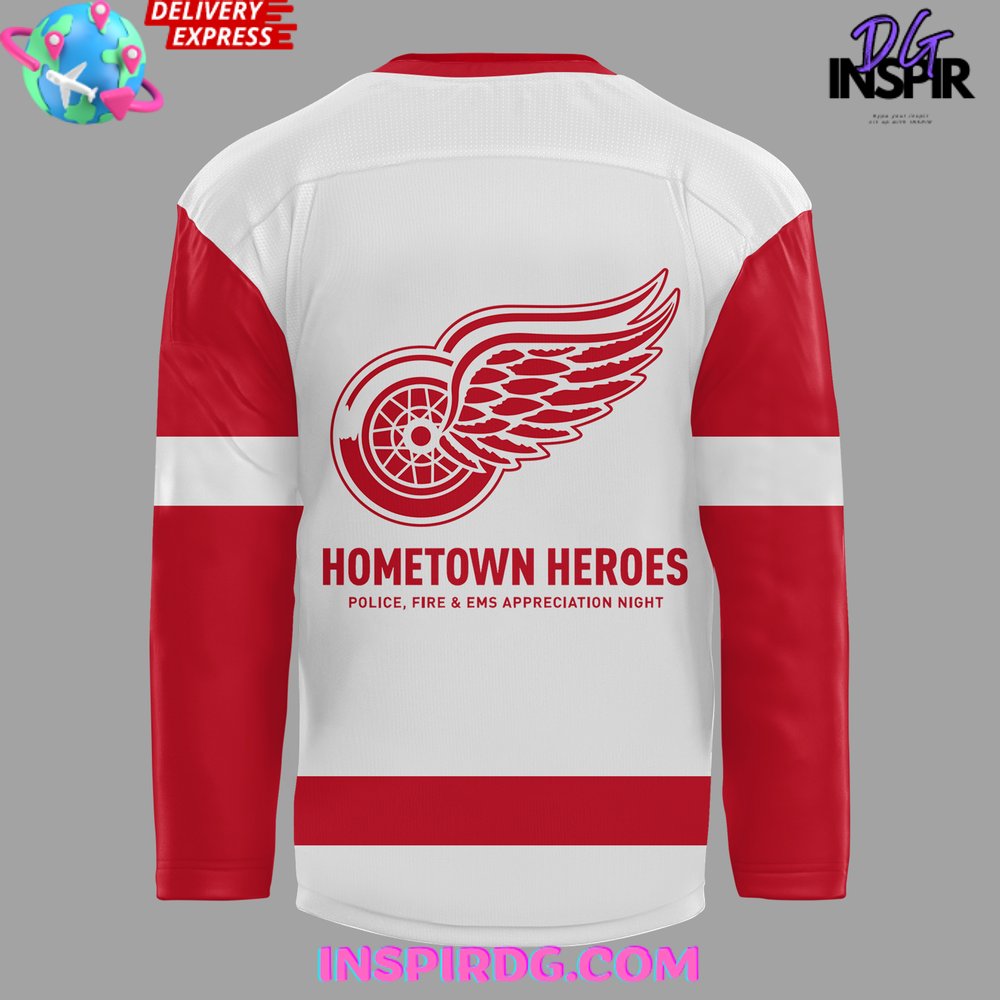 Detroit Red Wings Hometown Heroes Night Special Hockey Jersey