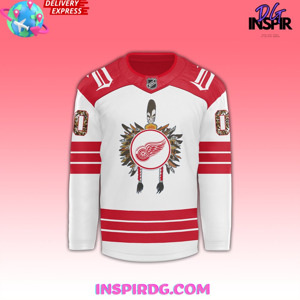 Detroit Red Wings Native American Heritage Month 2024 Hockey Jersey