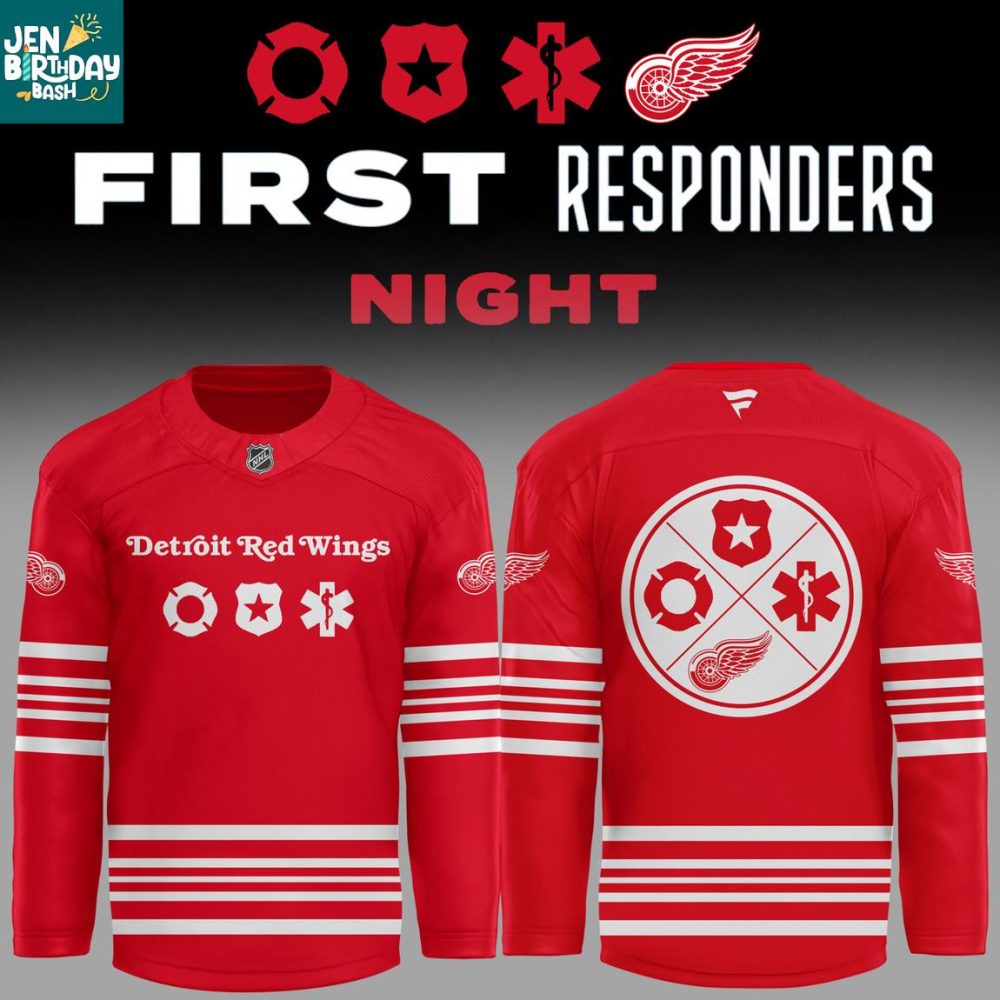 Detroit Red Wings X First Responders Appreciation 2026 Night Hockey Jersey