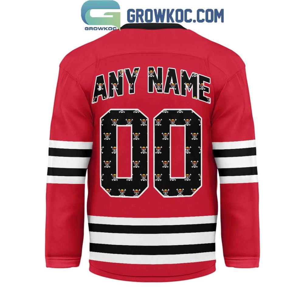 Detroit Red Wings X One Piece Hockey Jersey