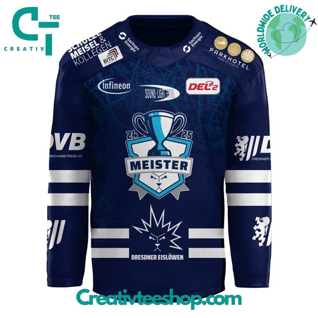 Dresdner Eislowen Del-2Meistertitel Special Hockey Jersey