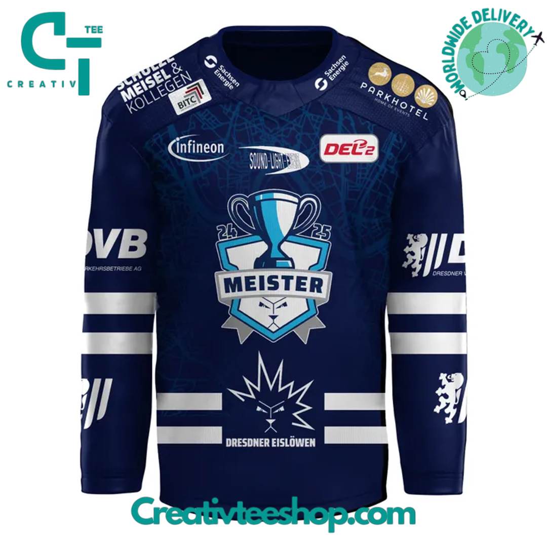 Dresdner Eislowen Del-2Meistertitel Special Hockey Jersey