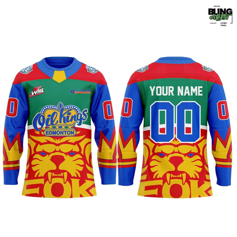Edmonton Oil Kings Classic And Alternate 2026 Fan Designed Hockey Jersey