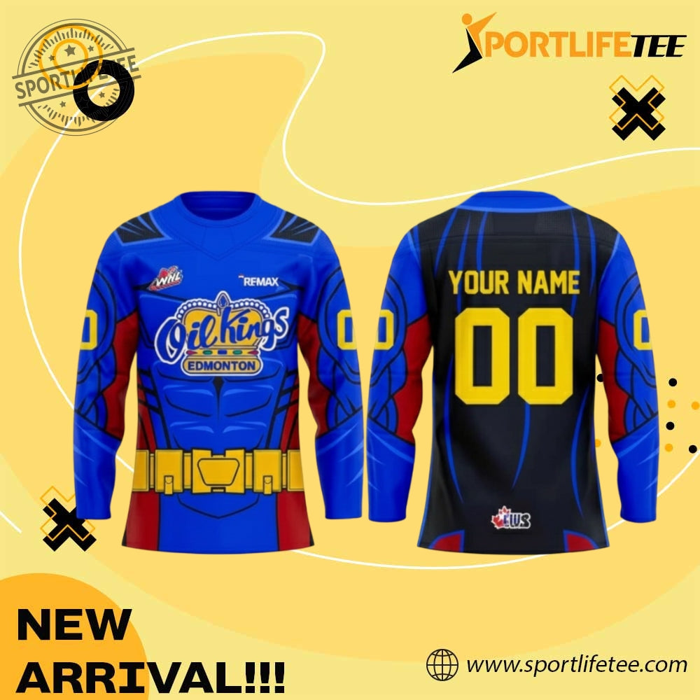 Edmonton Oil Kings Oil Kings Superhero Uniform Hockey Jersey 2026