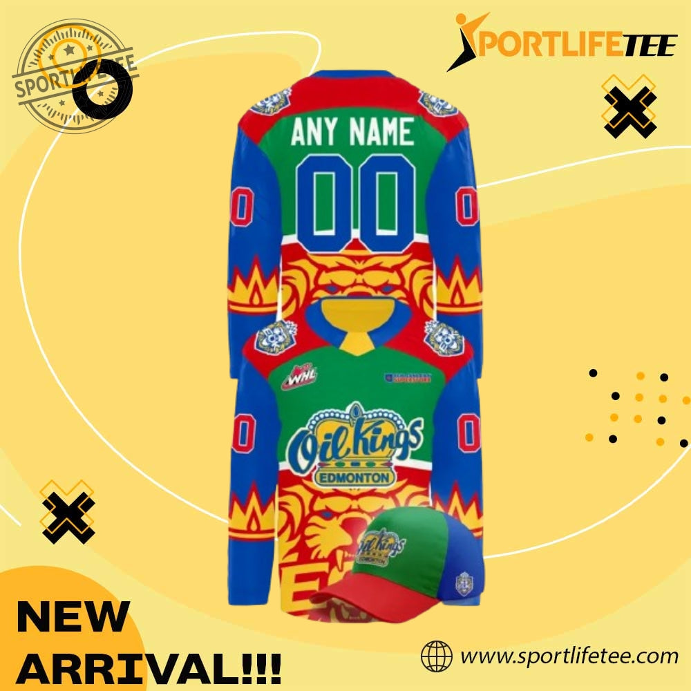 Edmonton Oil Kings X The Fan Designed Hockey Jersey