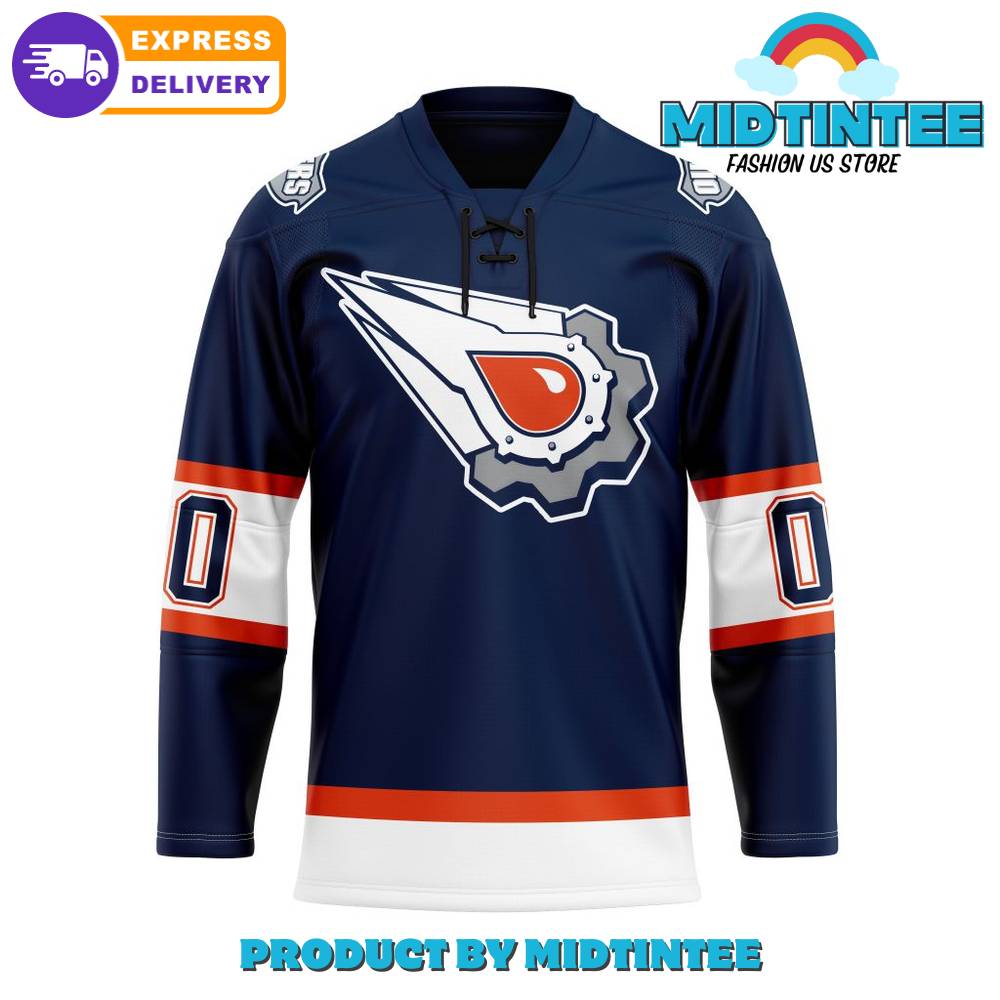Edmonton Oilers Customized Reverse Retro Hockey Jersey