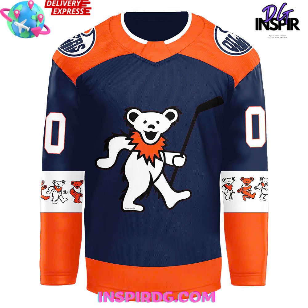 Edmonton Oilers Grateful Dead Night 2024 Hockey Jersey