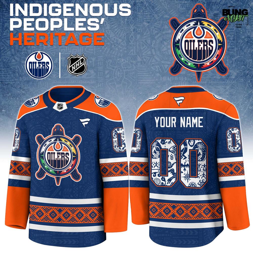 Edmonton Oilers Indigenous People Heritage 2026 Hockey Jersey