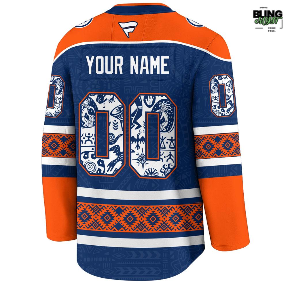 Edmonton Oilers Indigenous People Heritage 2026 Hockey Jersey