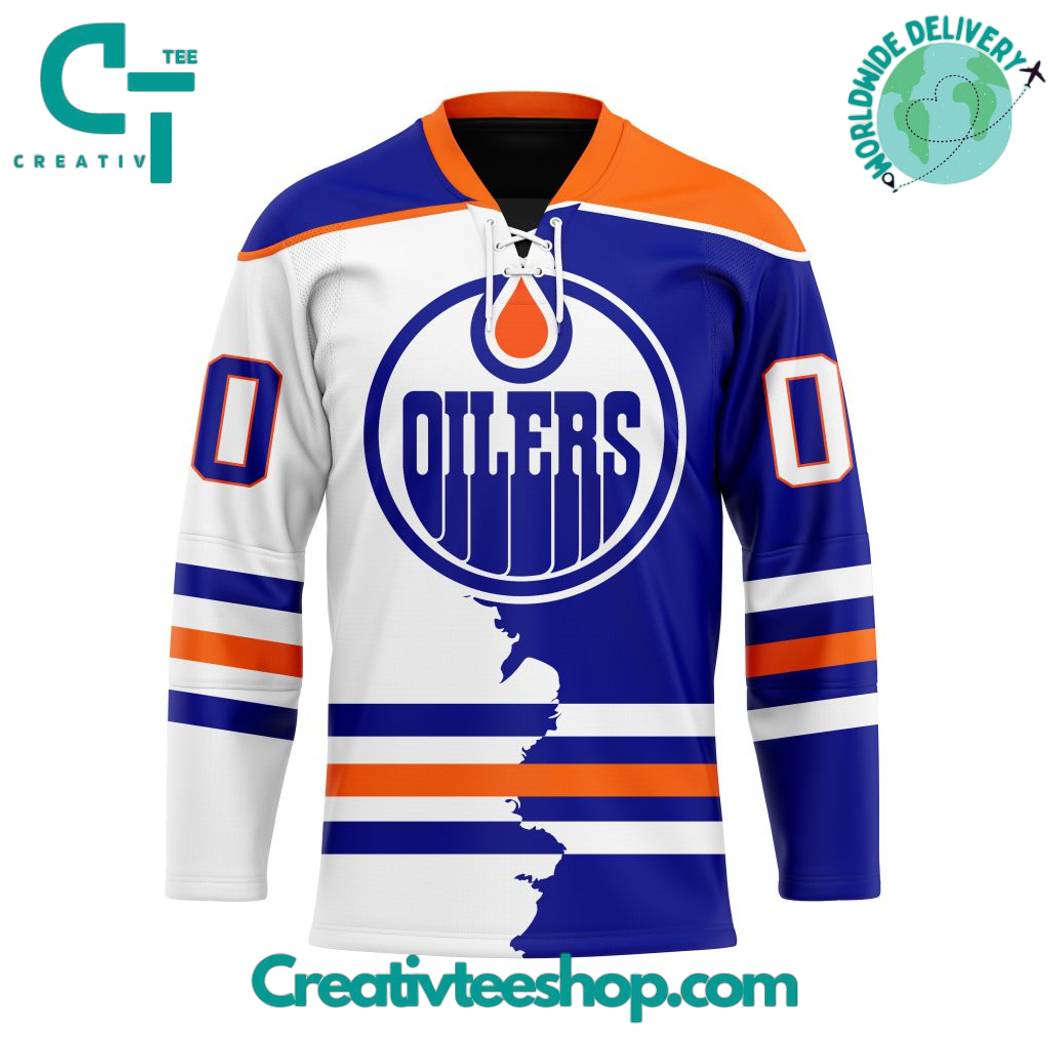 Edmonton Oilers Personalized Home Mix Away Hockey Jersey