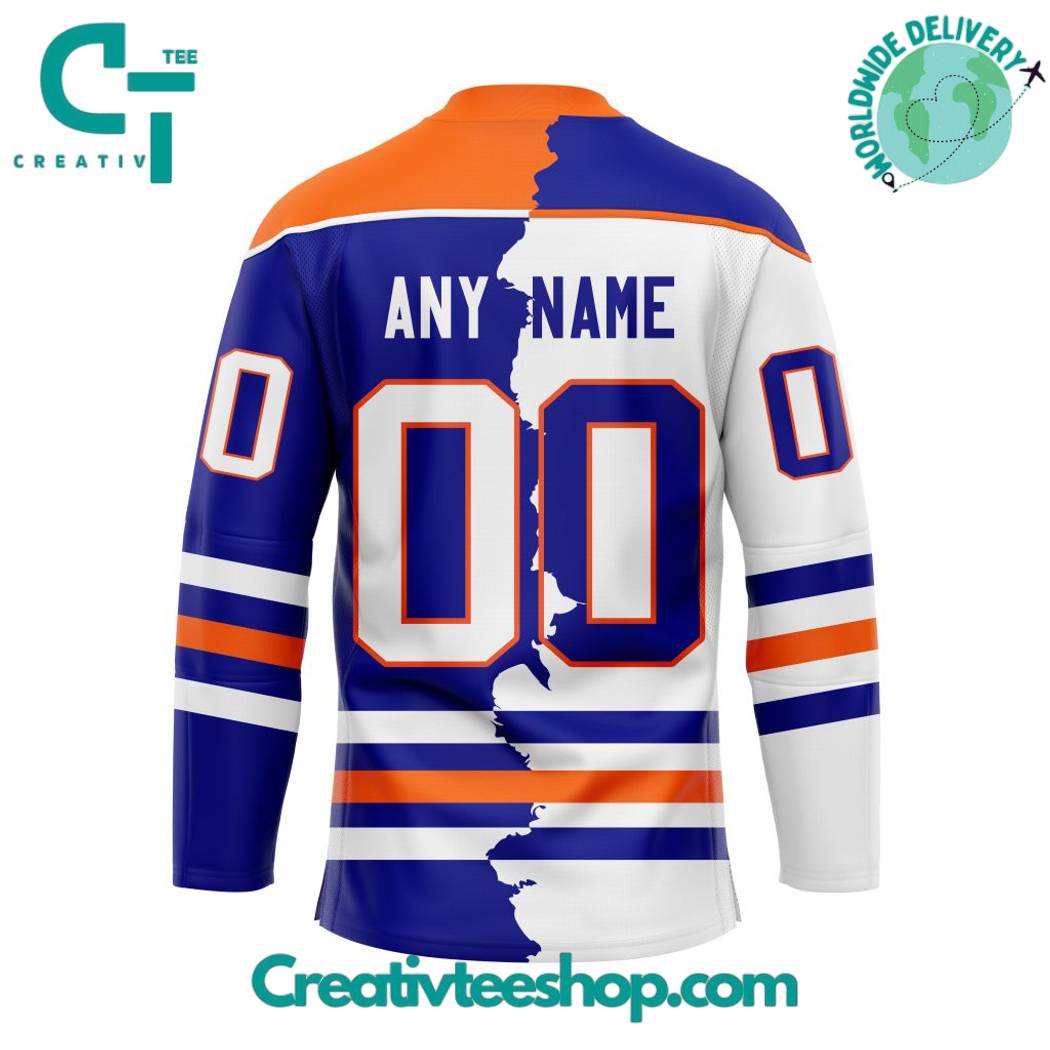 Edmonton Oilers Personalized Home Mix Away Hockey Jersey