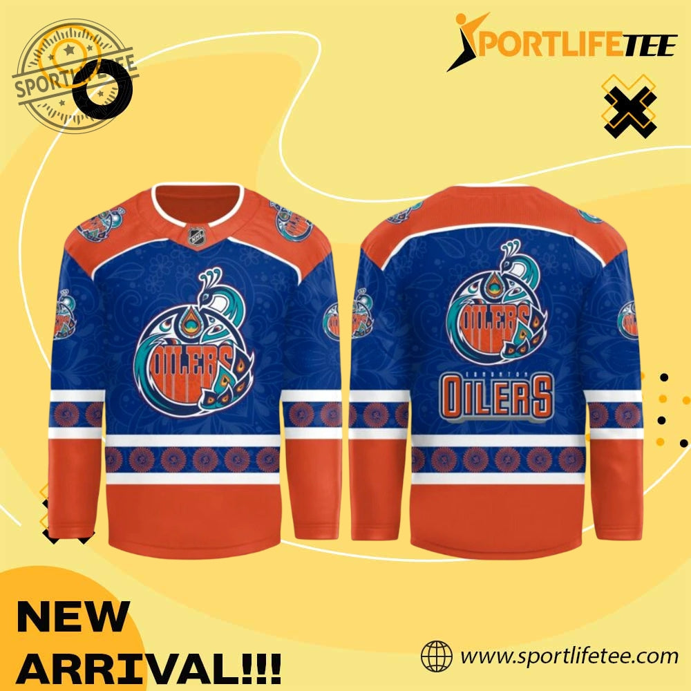 Edmonton Oilers South Asian Celebration 2025 Hockey Jersey