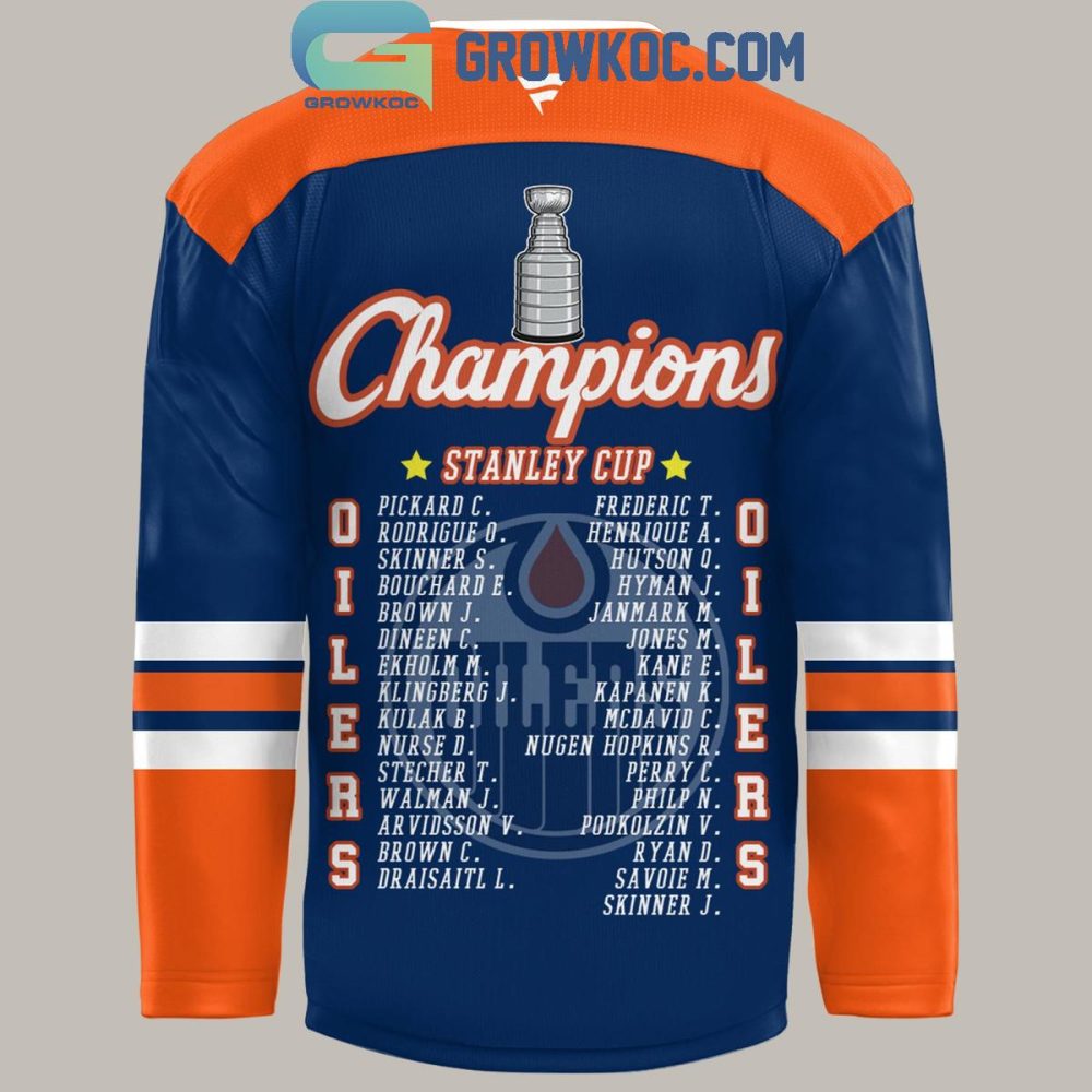 Edmonton Oilers Stanley Cup Champions 2025 Hockey Jersey