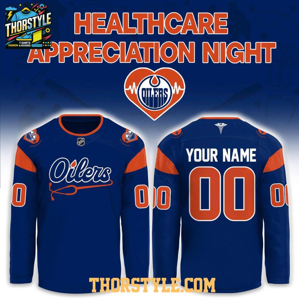 Edmonton Oilers X Healthcare Appreciation Night 2026 Personalized Hockey Jersey