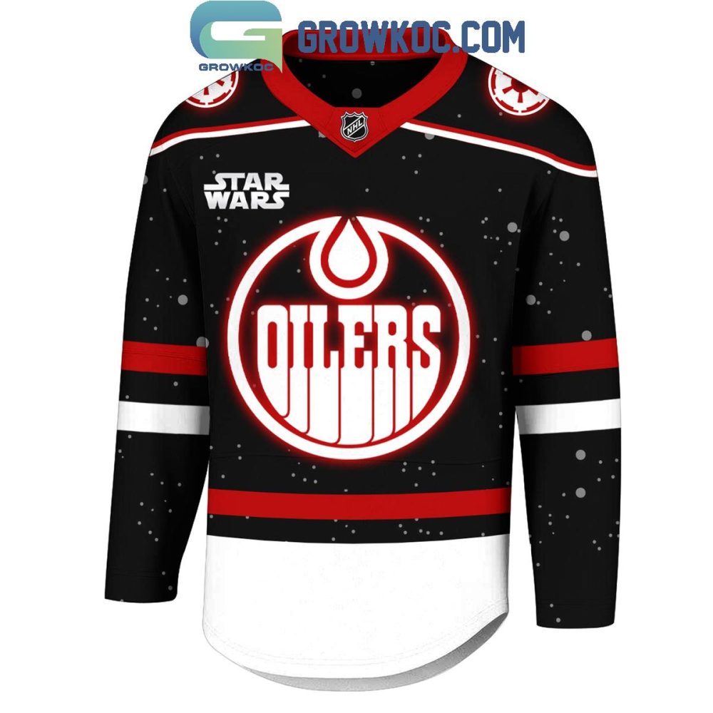 Edmonton Oilers X Star Wars Darth Vader Hockey Jersey