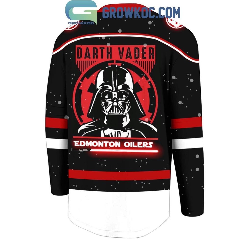 Edmonton Oilers X Star Wars Darth Vader Hockey Jersey