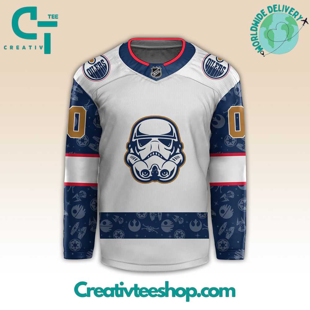 Edmonton Oilers X Star Wars Night 2024 Hockey Jersey