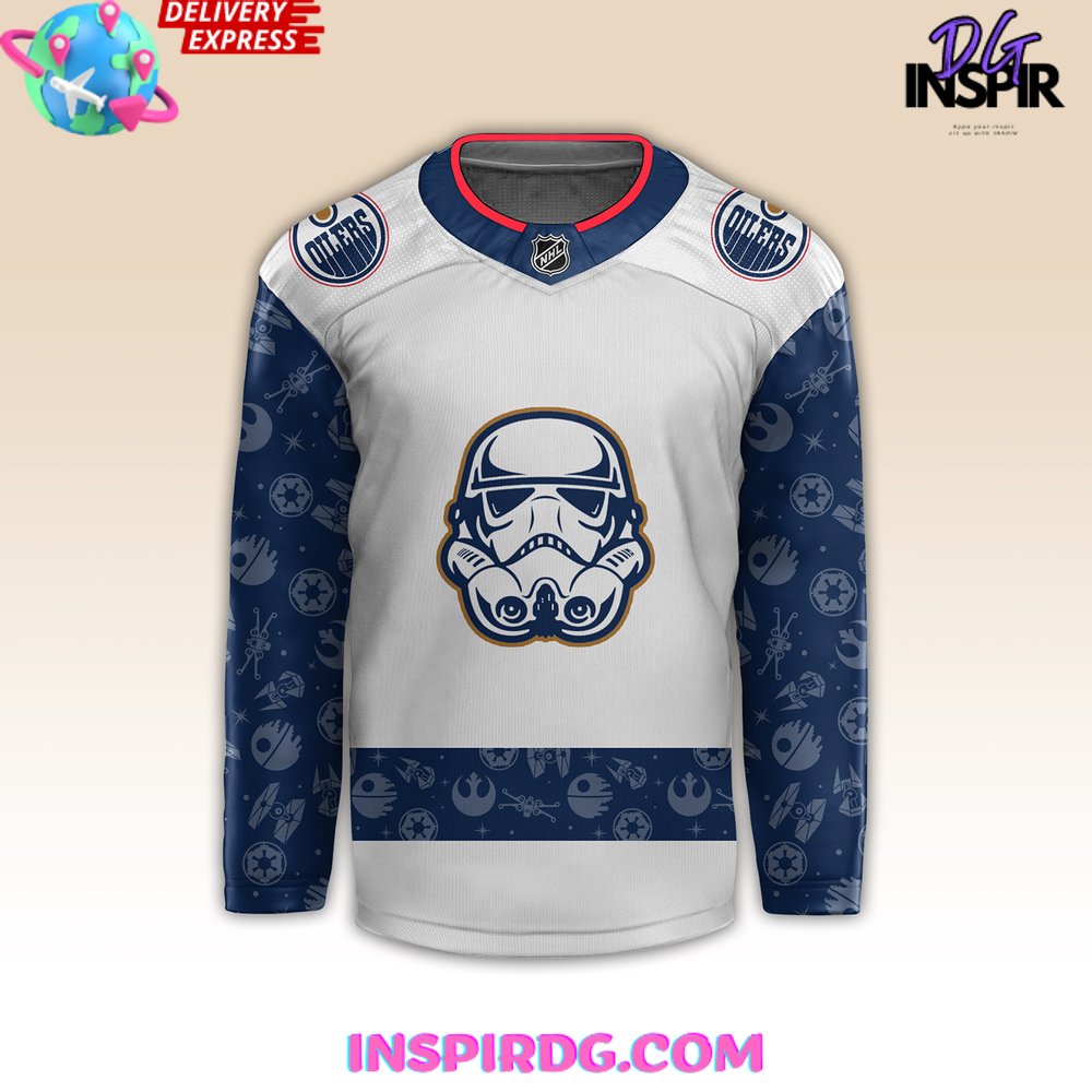 Edmonton Oilers X Star Wars Night 2024 Hockey Jersey