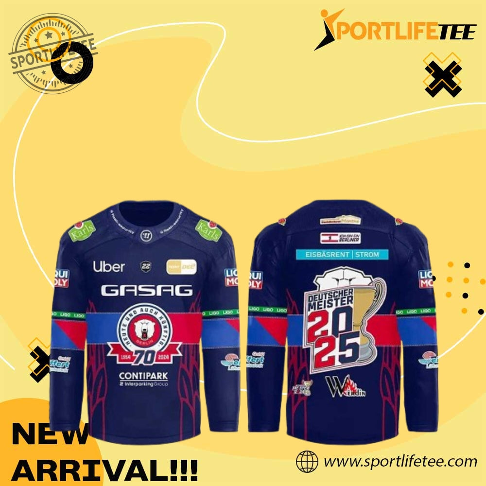 Eisbren Berlin Deutscher Meister Special Hockey Jersey