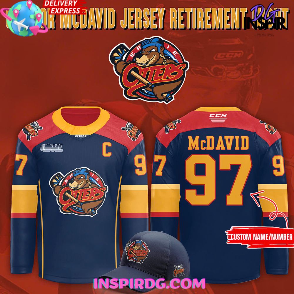 Erie Otters Connor Mcdavid Special Hockey Jersey